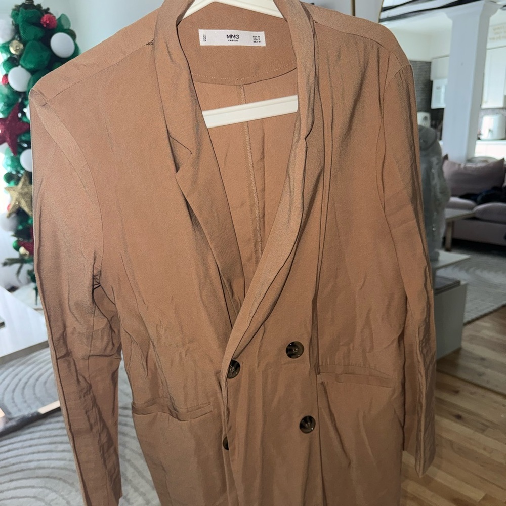 Mango Casual Tan Blazer